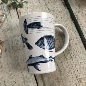 Davids Tea Fish Perfect Mug Shark Bird Blue Ocean ceramic cup mushroom lounge